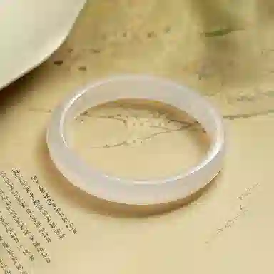 贝戈丽丝 白月光荔枝冻 国潮新中式优雅古风汉服精致传承设计感  古色古香水润清透 玉髓 手镯 女款