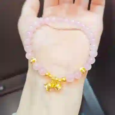 贝戈丽丝 时尚甜美幸运铃兰花手饰 精致温柔高级感 日常佩戴转运珠腕饰 足金 一口价 黄金手串 男女同款情侣款