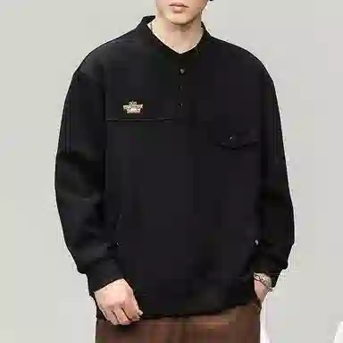 赞仕 美式时尚百搭长袖卫衣 男款