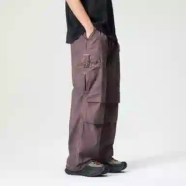 赞仕 美式休闲痞帅复古做旧脏洗口袋工装裤 男款