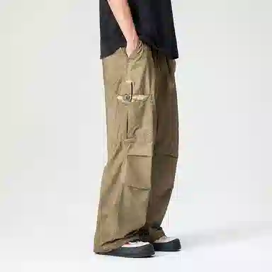 赞仕 美式休闲痞帅复古做旧脏洗口袋工装裤 男款