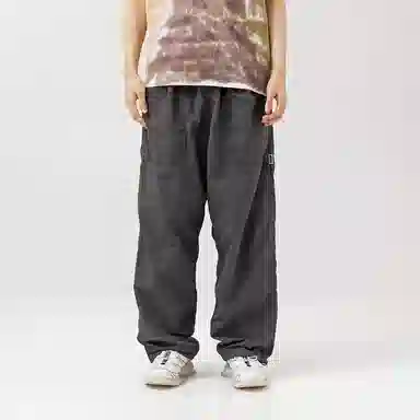 赞仕 纯色百搭简约宽松休闲裤 男女同款