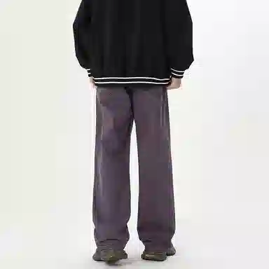 赞仕 美式休闲百搭宽松牛仔裤 男女同款