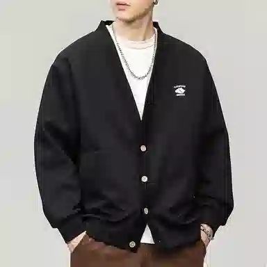 赞仕 美式高级感小众开衫宽松长袖卫衣 男女同款