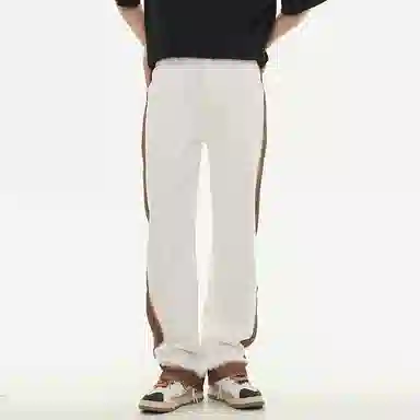 赞仕 日系复古重磅百搭高街阔腿宽松直筒牛仔裤 男女同款 白色