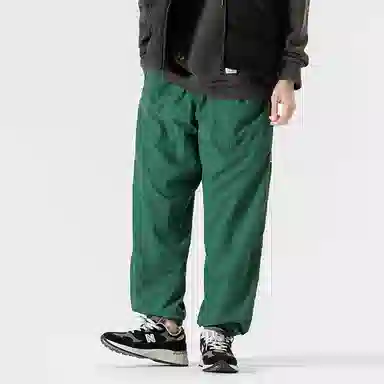 赞仕 纯色百搭简约宽松休闲裤 男女同款