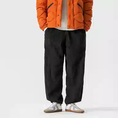 赞仕 纯色百搭简约宽松休闲裤 男女同款