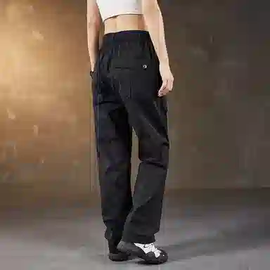 赞仕 机能工装裤直筒纯色百搭宽松潮牌多口袋长裤子休闲裤 男女同款