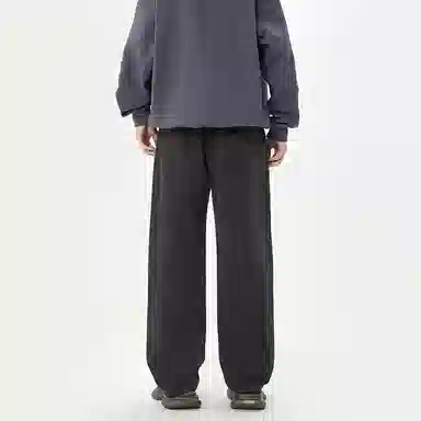 赞仕 美式直筒小众经典纯色简约长裤牛仔裤 男女同款 雅致灰