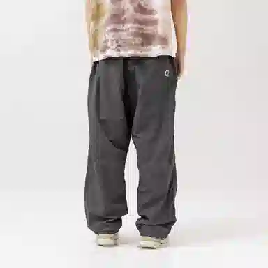 赞仕 纯色百搭简约宽松休闲裤 男女同款