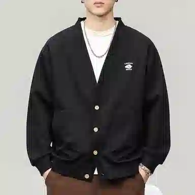 赞仕 美式高级感小众开衫宽松长袖卫衣 男女同款