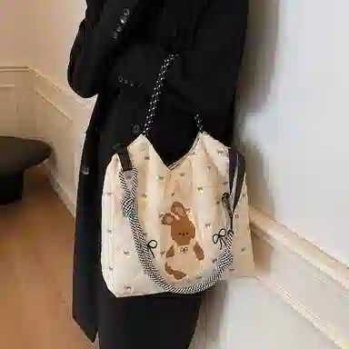 Champion Teddy Bear Tote Bag