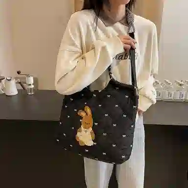 Champion Teddy Bear Tote Bag