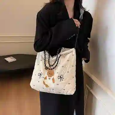 Champion Teddy Bear Tote Bag