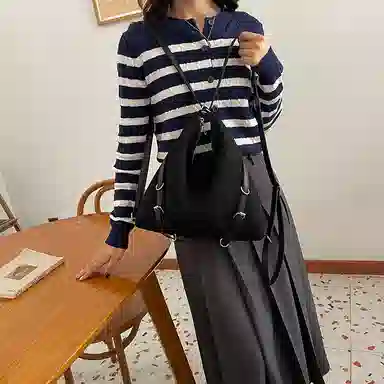 冠军小熊 时尚多功能 鸡皮绒 单肩包 女款 多色