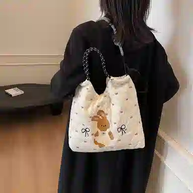 Champion Teddy Bear Tote Bag