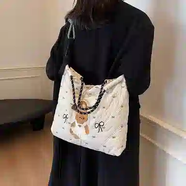 Champion Teddy Bear Tote Bag