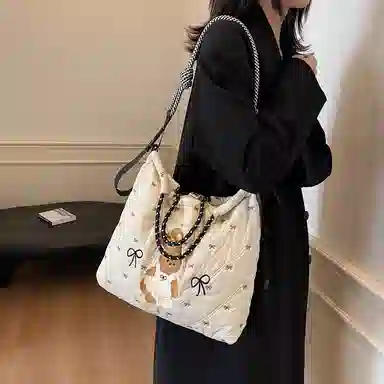 Champion Teddy Bear Tote Bag