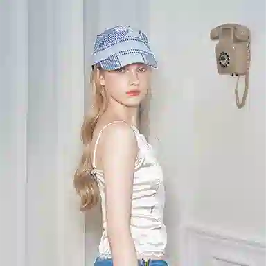 杨同学 爱心平顶帽 聚酯纤维 鸭舌帽 男女同款情侣款