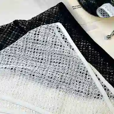 杨同学 法式针织镂空 涤纶 头巾 女款