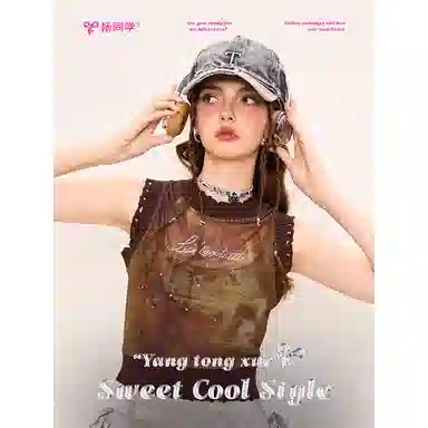 杨同学 复古美式 牛仔 鸭舌帽 男女同款情侣款