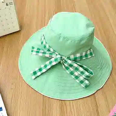 杨同学 格子双面戴格子 涤纶 渔夫帽 女款