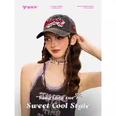 杨同学 杨同学复古鸭舌帽 锦纶 棒球帽 男女同款情侣款