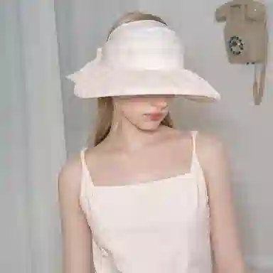 杨同学 流光纱温柔气质 欧根纱 防晒帽 女款