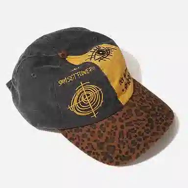 杨同学 杨同学拼色豹纹 棉 鸭舌帽 男女同款情侣款