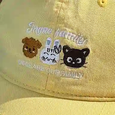 杨同学 卡通 棉 鸭舌帽 男女同款情侣款