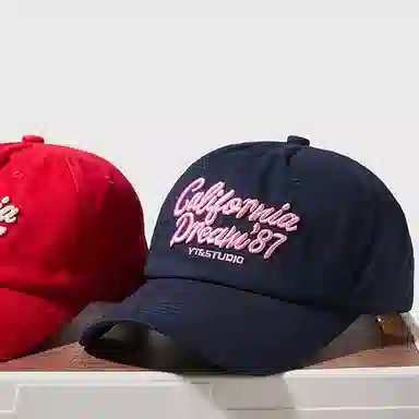 杨同学 春秋显脸小宽帽檐 棉 鸭舌帽 男女同款情侣款