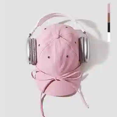 杨同学 宽帽檐大头围系带 棉 鸭舌帽 女款