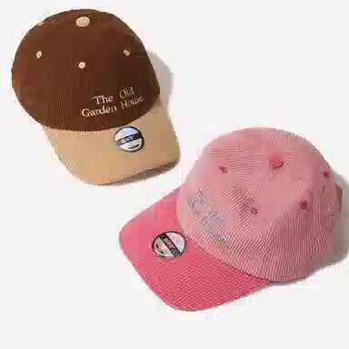 杨同学 百搭韩版灯芯绒显脸小 棉 鸭舌帽 男女同款情侣款