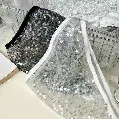 杨同学 复古亮片头饰防晒包 涤纶 头巾 女款