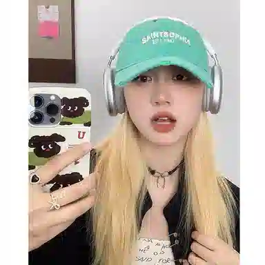 杨同学 薄荷绿防晒 棉 鸭舌帽 女款