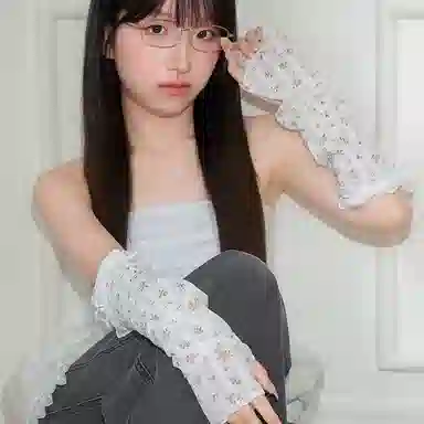 杨同学 夏小众冰丝袖套 涤纶 防晒袖 女款