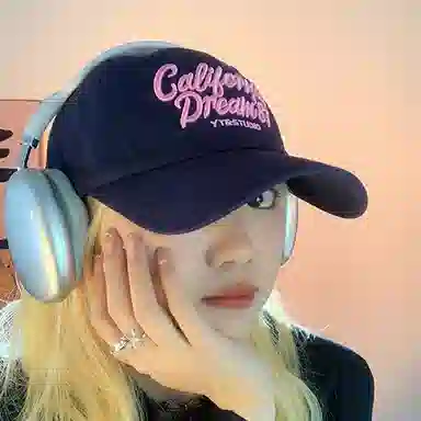 杨同学 春秋显脸小宽帽檐 棉 鸭舌帽 男女同款情侣款