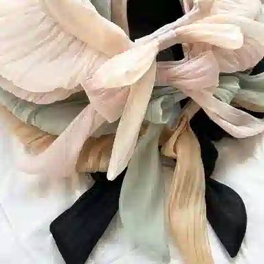 杨同学 流光纱温柔气质 欧根纱 防晒帽 女款