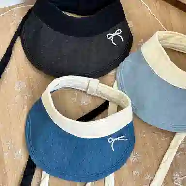 杨同学 牛仔空顶帽 棉 防晒帽 女款