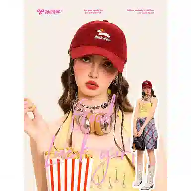 杨同学 复古夏天 棉 鸭舌帽 男女同款情侣款