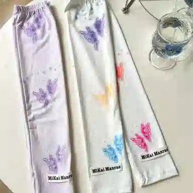 杨同学 小众渐变蝴蝶 涤纶 防晒袖 女款