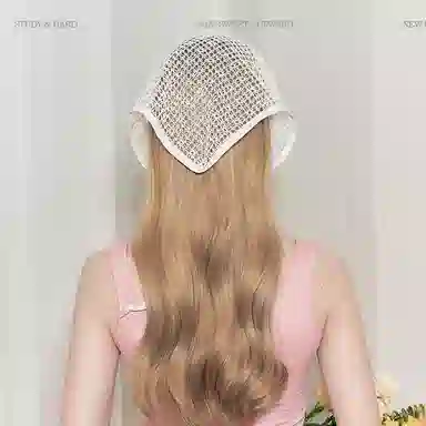 杨同学 法式针织镂空 涤纶 头巾 女款