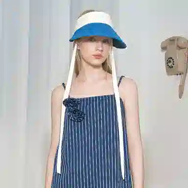 杨同学 牛仔空顶帽 棉 防晒帽 女款