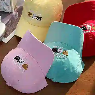 杨同学 卡通 棉 鸭舌帽 男女同款情侣款