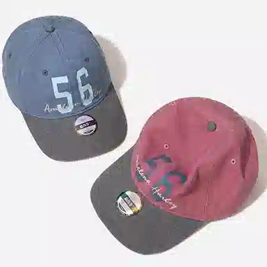 杨同学 复古拼色 棉 鸭舌帽 男女同款情侣款