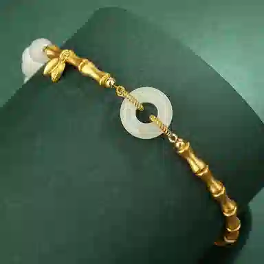 芷悦 平安 和田玉手链 白玉 女款