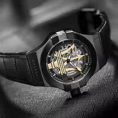 Maserati 42MM Black Dial