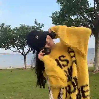 寻星记 美式慵懒风字母连帽百搭休闲潮流针织衫 男女同款