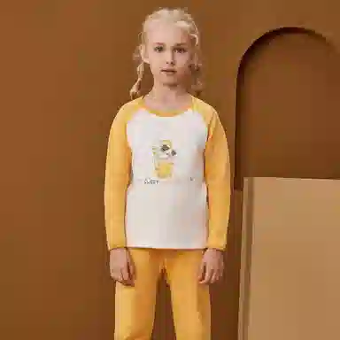 红豆 舒适亲肤百搭柔软可爱简约大方保暖套装青少年