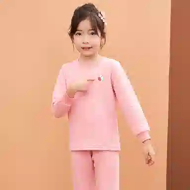 红豆 百搭舒适亲肤柔软简约大方保暖套装青少年